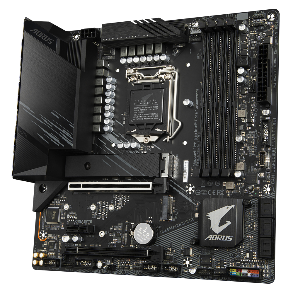 Bekijk afbeelding 3 van Gigabyte 1200 B560M AORUS ELITE - 2xM.2/DP/HDMI/ÂµATX